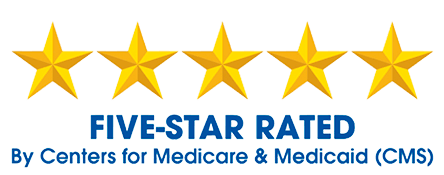 Five-Star Rated by Centers for Medicare & Medicaid (CMS) logo